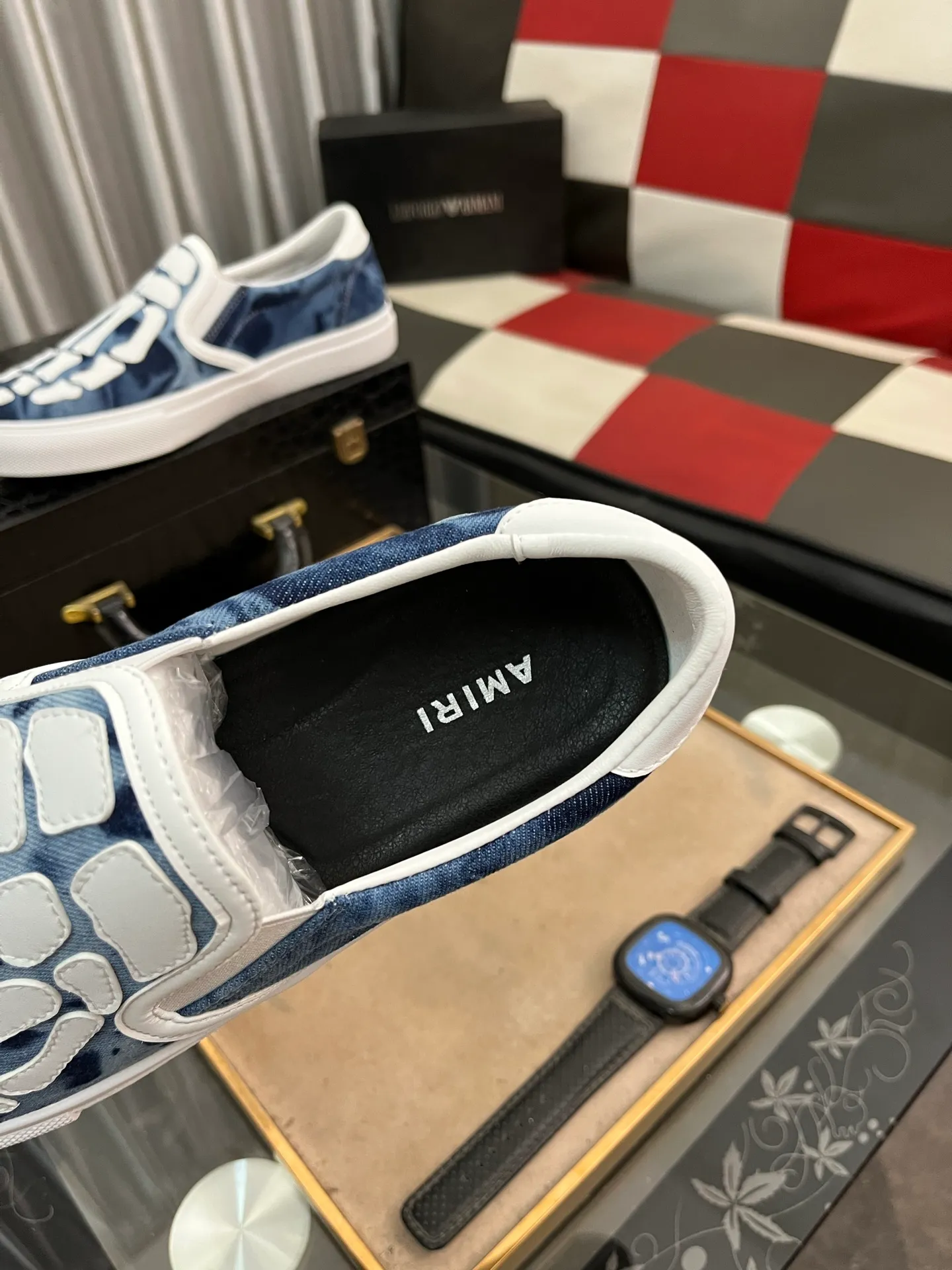 Men's men's shoes 💰420⌚️⌚️miri star shoes bone moral training shoes casual shoes amiri 2025 spring and summer star shoes bone moral training shoes micro-shaped body, the bone weaving pattern made of multi-layer genuine leather is more three-dimensional, slightly thicker and rich, and all elements are just right! The details are just right. Size: 38 to 444️⃣Colors available